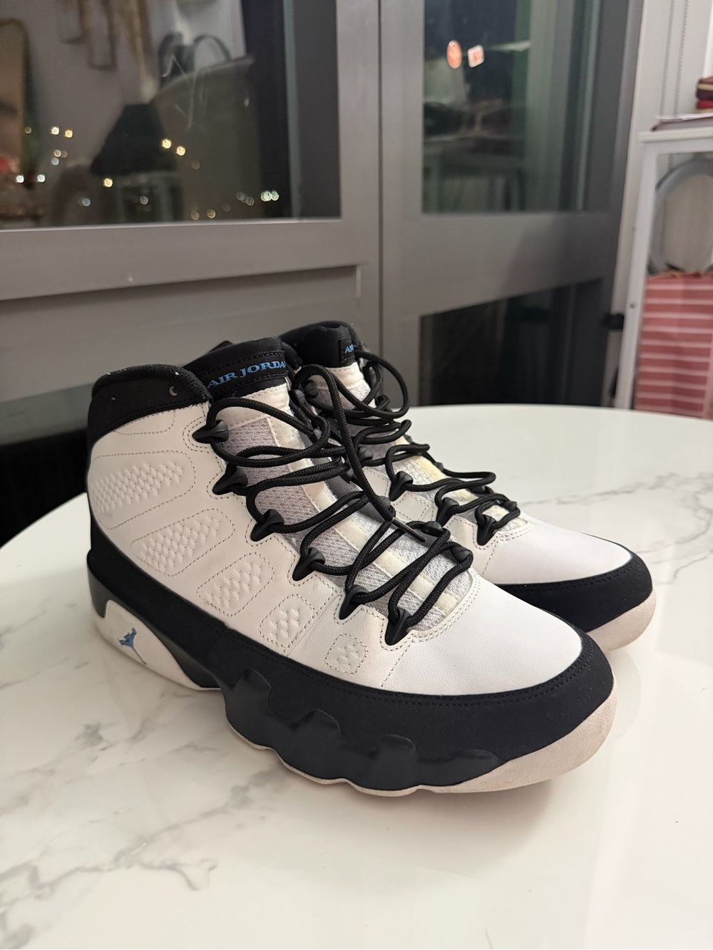 Jordan Kids White and Black High-Top Sneakers